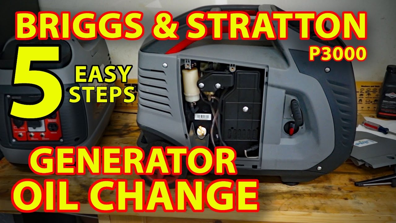 OIL CHANGE: BRIGGS & STRATTON P3000 GENERATOR (5 Easy Steps)