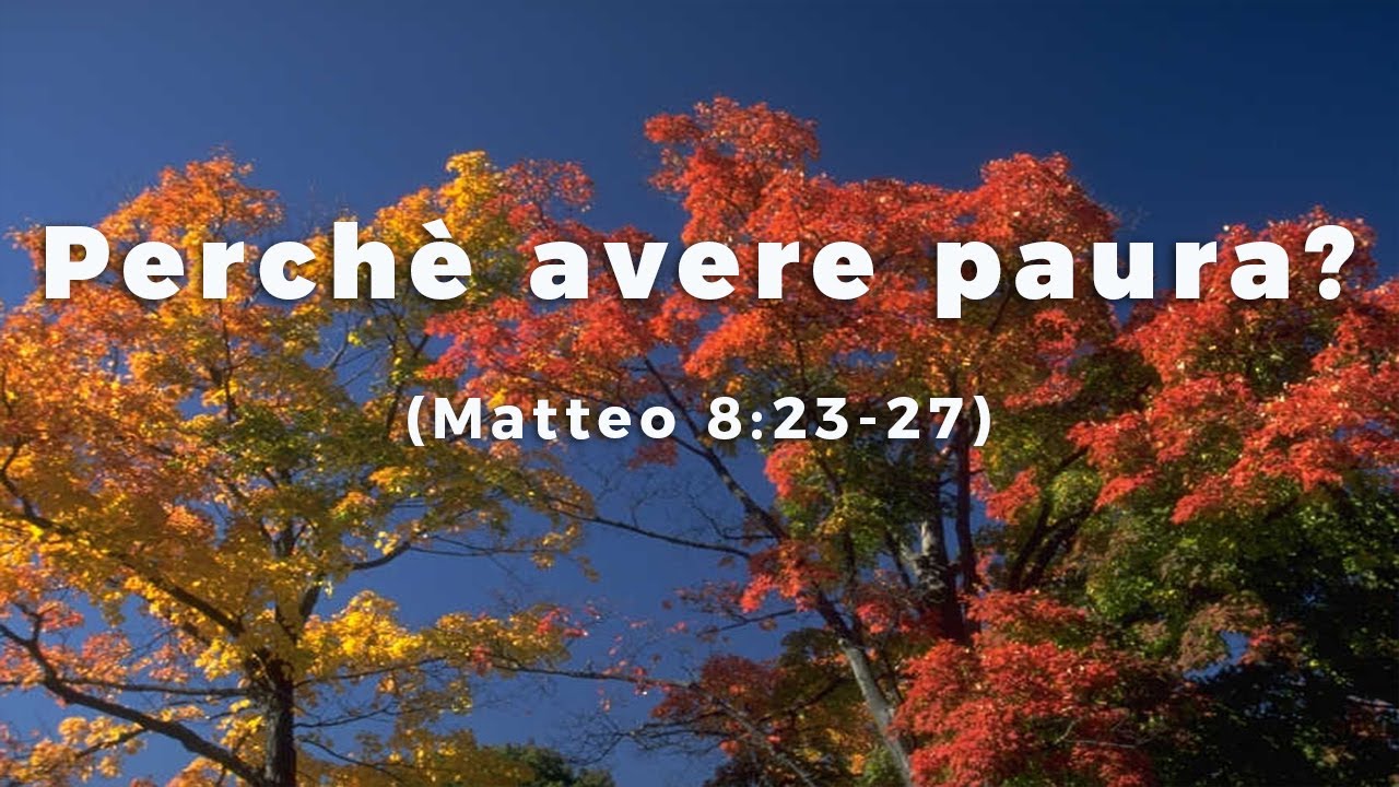 Perché avere paura?