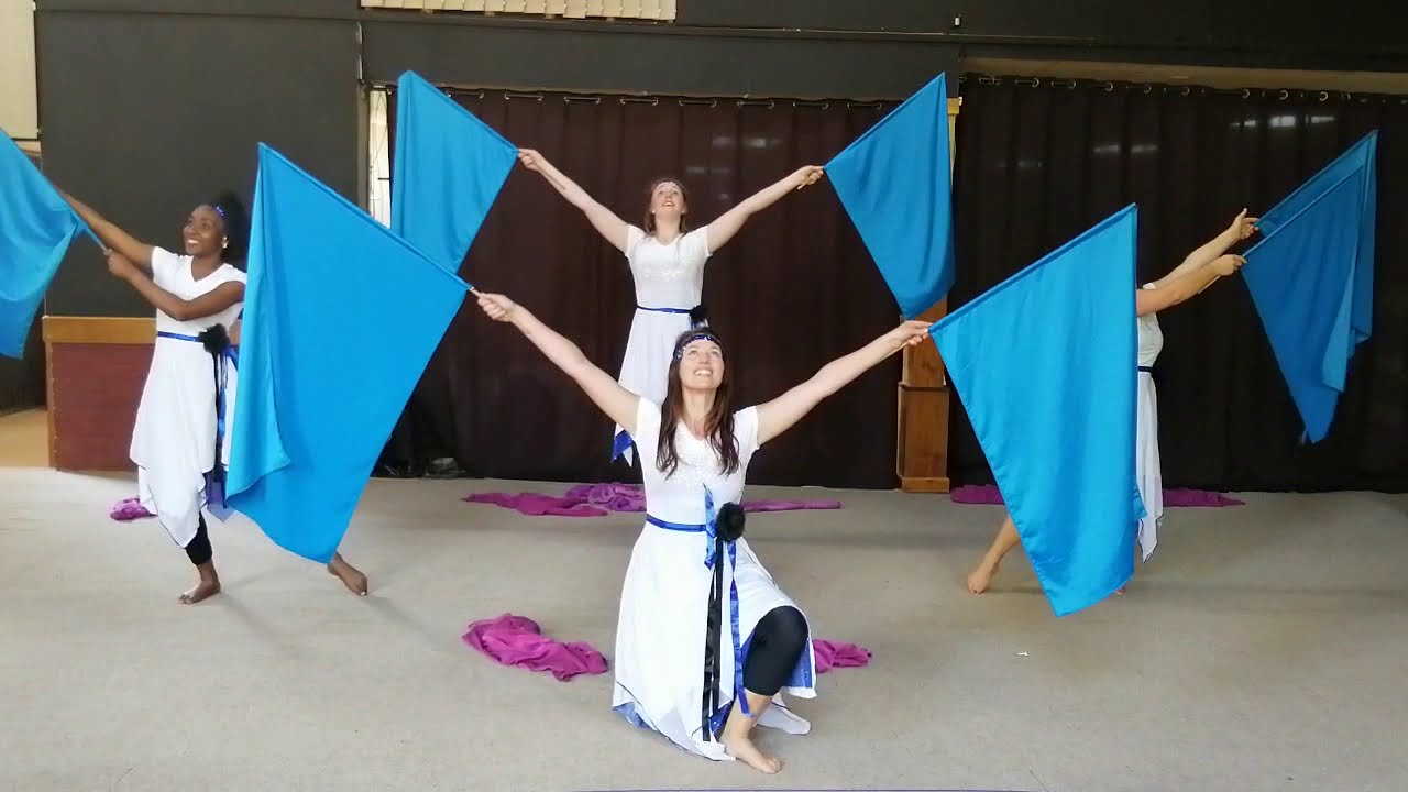 Kingdom Come by Beakthru Worship. Worship Dance with flags and cloth. Quarte