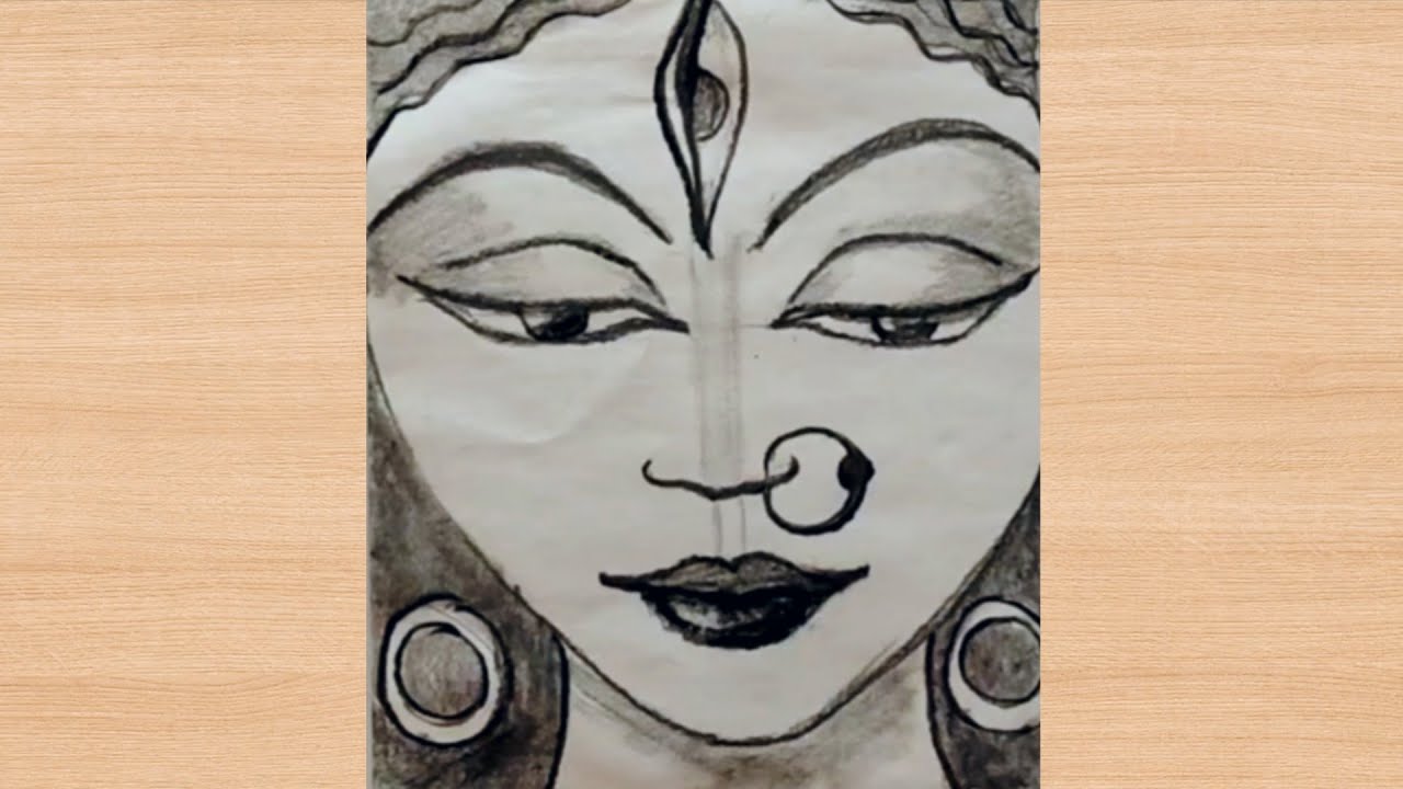 How to draw Maa Durga || Navratri drawing of Maa durga
