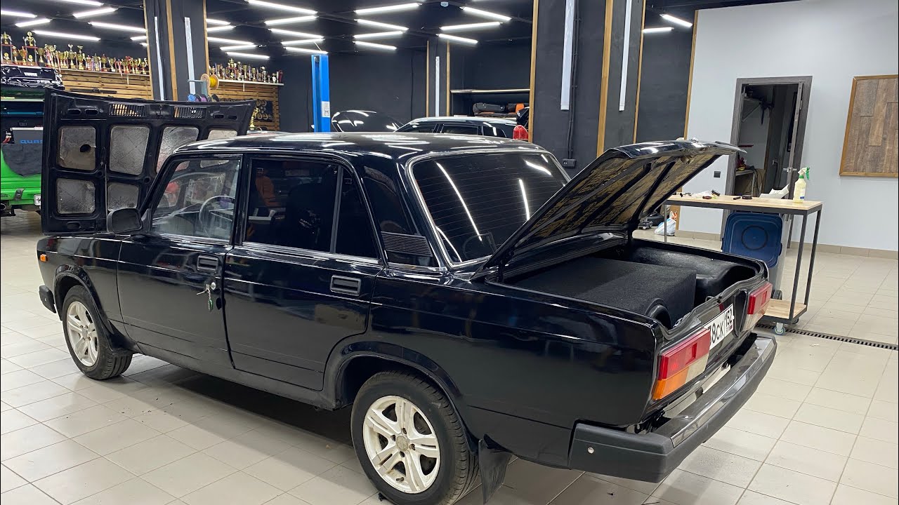 ВАЗ-2107 с автозвуком за 95000 рублей. Мощная аудиосистема в Жигули / Классика / Лада