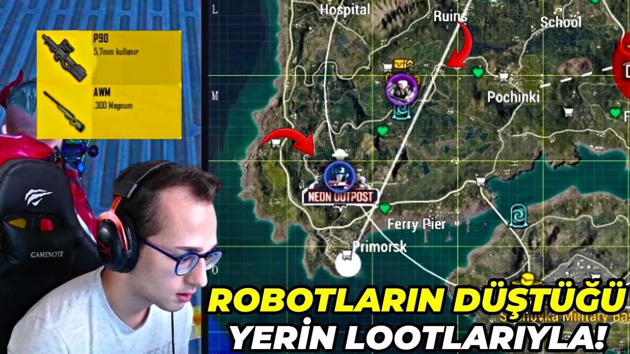 TRANSFORMERSIN DÜŞTÜĞÜ YERİN LOOTLARIYLA WIN ALMAK ? PUBG MOBILE