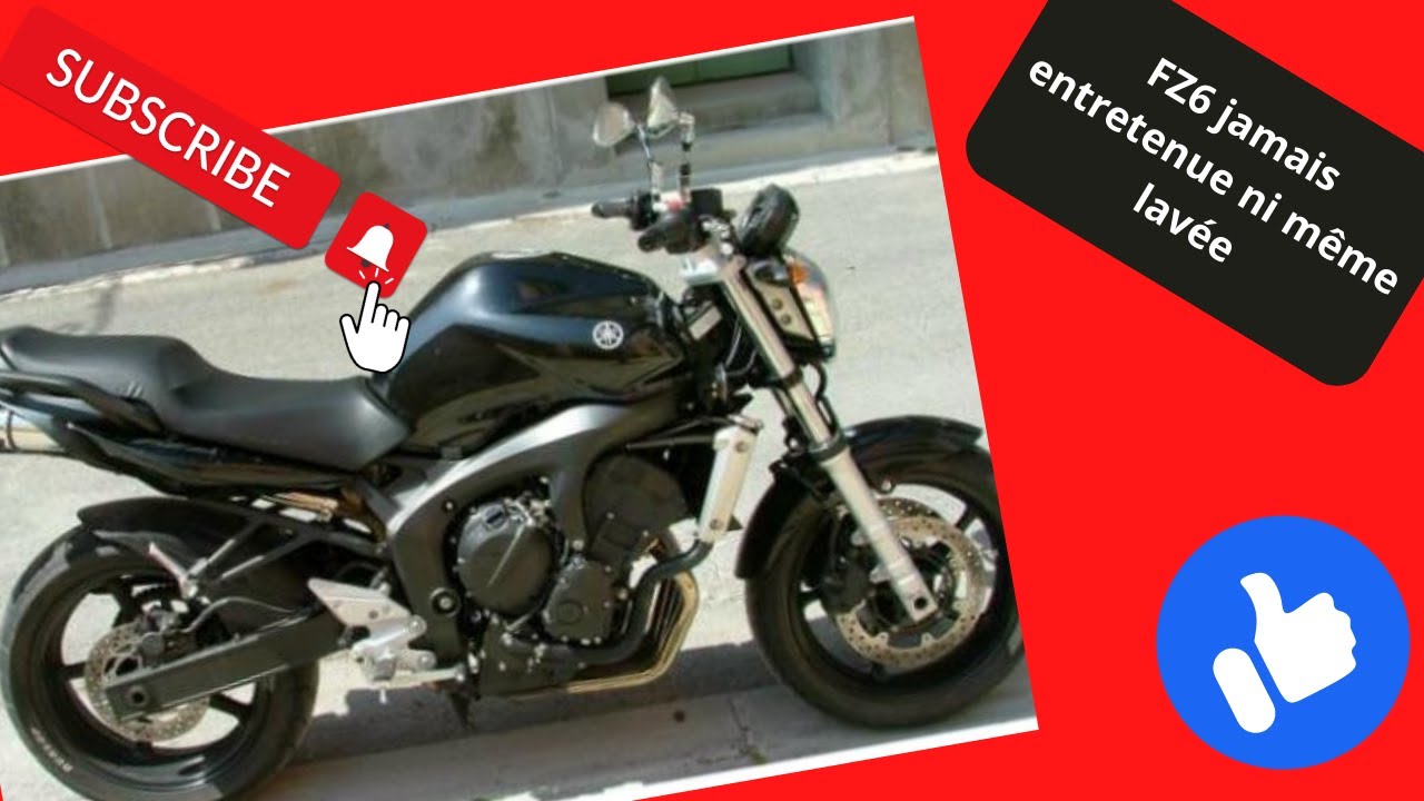YAMAHA FZ6 / ma nouvelle b&eacute;cane achet&eacute;e &agrave; un mec pas tr&egrave;s regardant sur l'entretien...