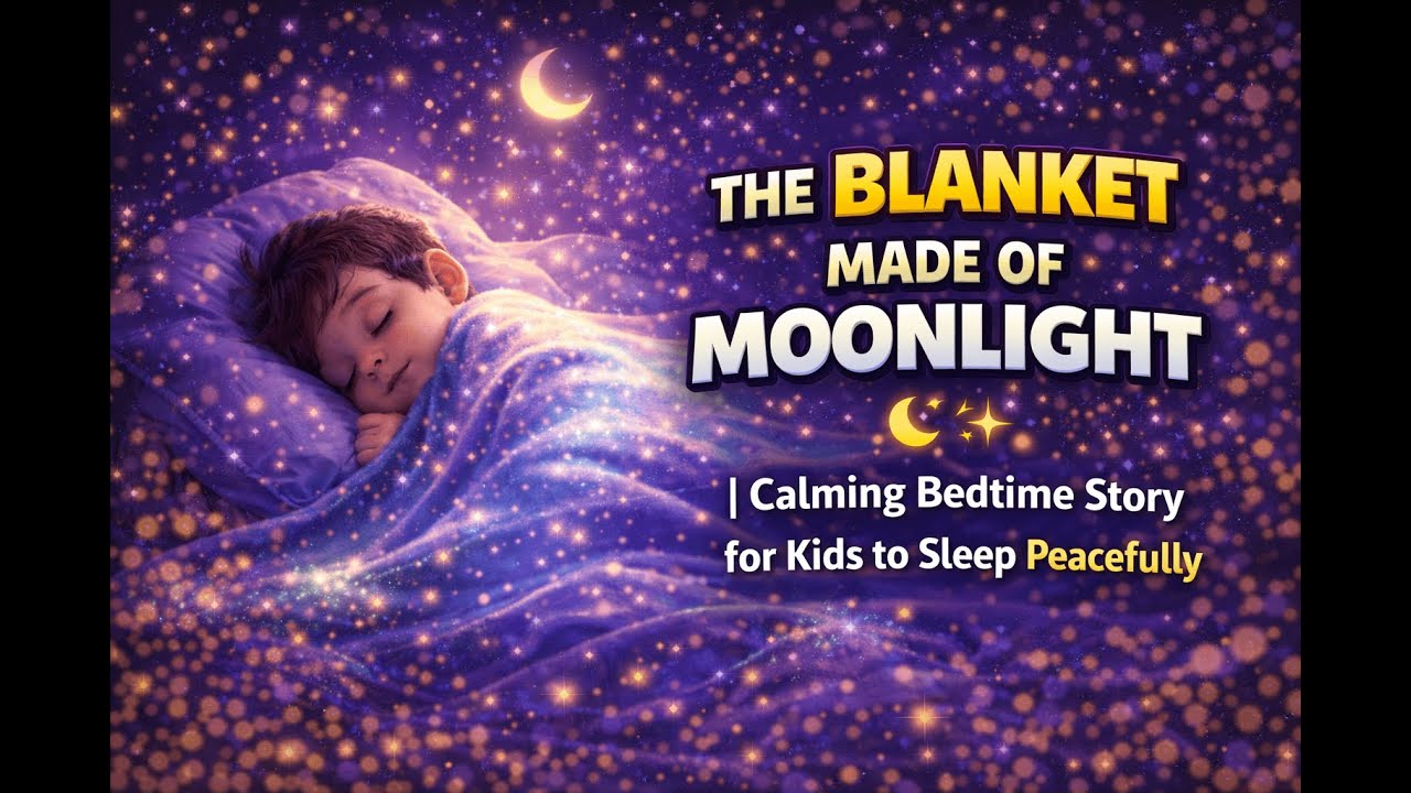 The Blanket Made of Moonlight 🌙✨ | Calming Bedtime Story for Kids to Sleep Peacefully