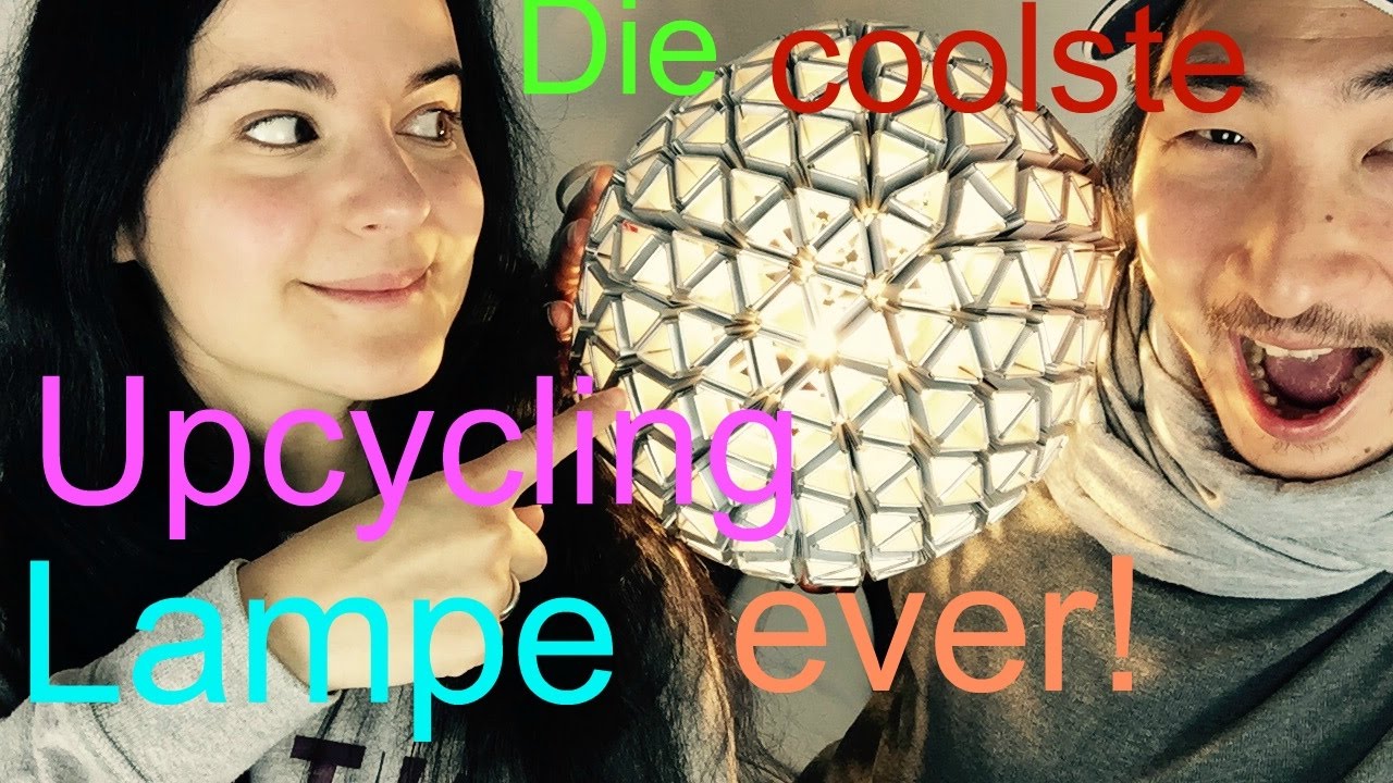 Die coolste Upcycling Lampe ever! Tetrapak-/ Milchtüten-/ Sphären-Lampe (dt.+engl. subs)
