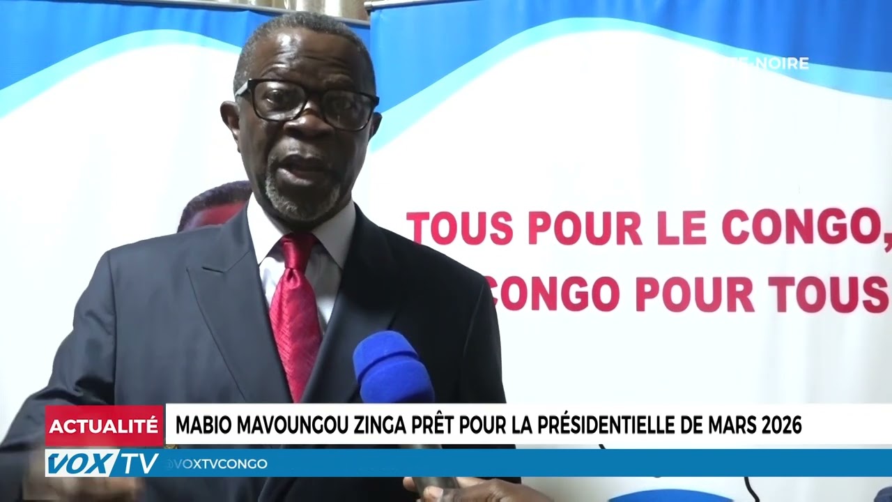 Mabio Mavoungou Zinga prêt pour la présidentielle de mars 2026