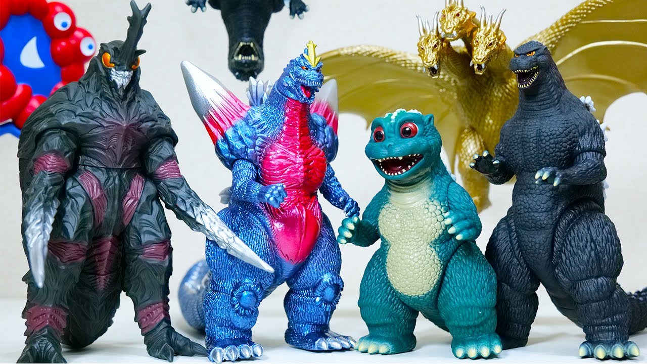 【ソフビ大量紹介】リトルゴジラとモゲゴジ！【メガロ2023と千年竜王 とモスゴジとGMKゴジラとメカゴジラ飛行形態とスペースゴジラとミャクミャク】 ムービーモンスターシリーズ】
