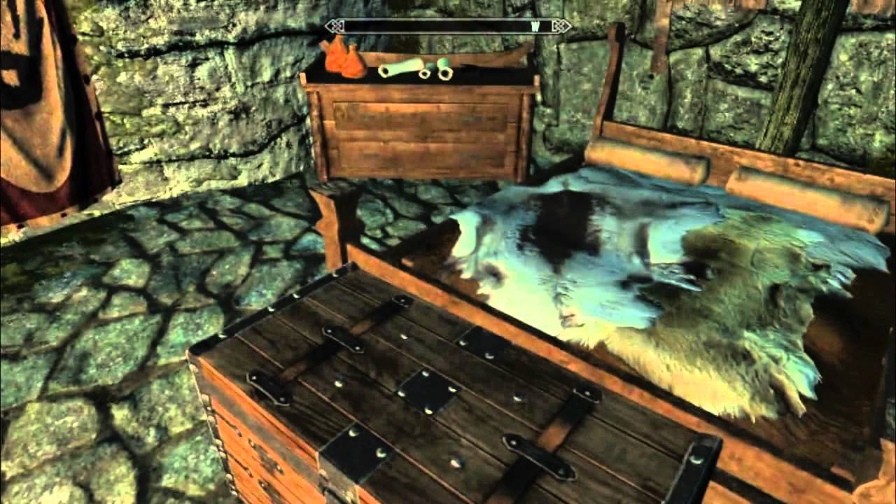 Skyrim: Dark Brotherhood Sanctuary fully upgraded / furnished