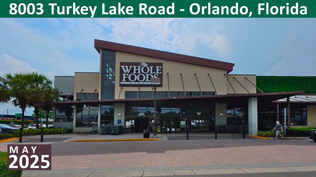 Whole Foods Market рядом с Epic Universe в Орландо, Флорида, по адресу 8003 Turkey Lake Road — Шо...