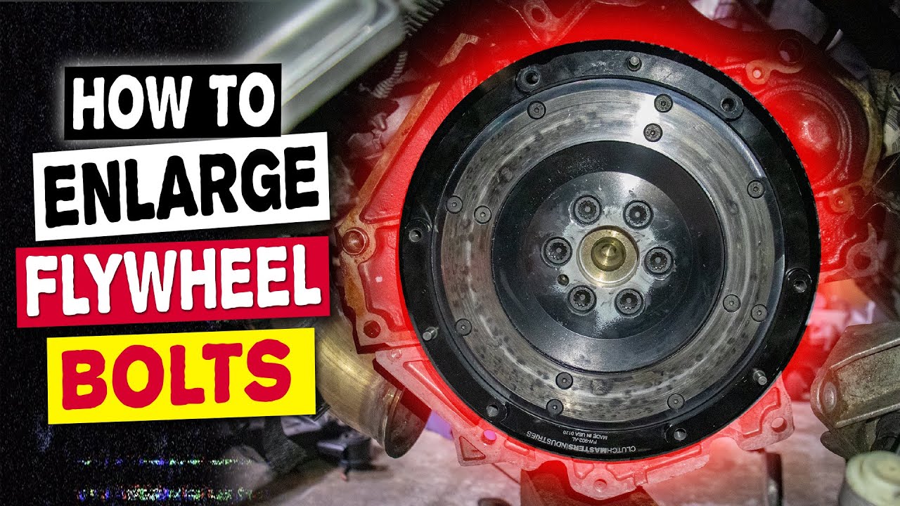 Enlarging the Bolt Hole Size in the Crankshaft and Flywheel to Hold More Power! Sleeper Project