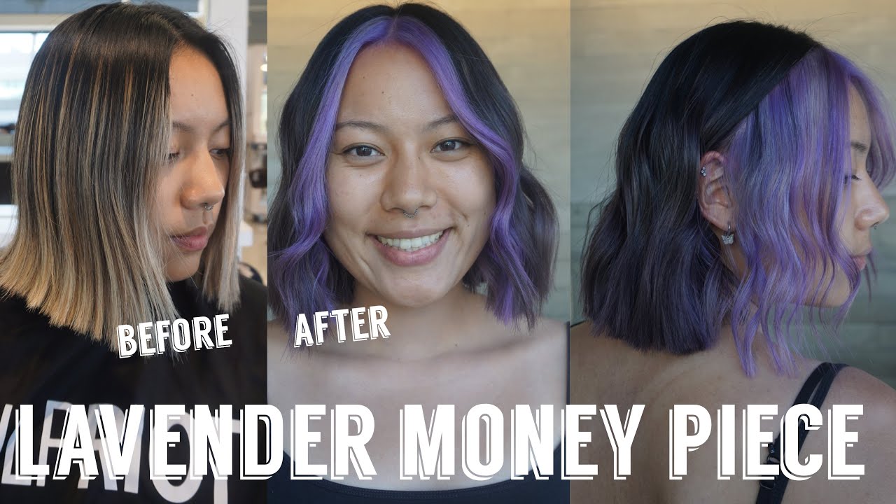 Hair Transformations with Lauryn: Lavendar Money Money Piece with Color Blocking Ep. 117
