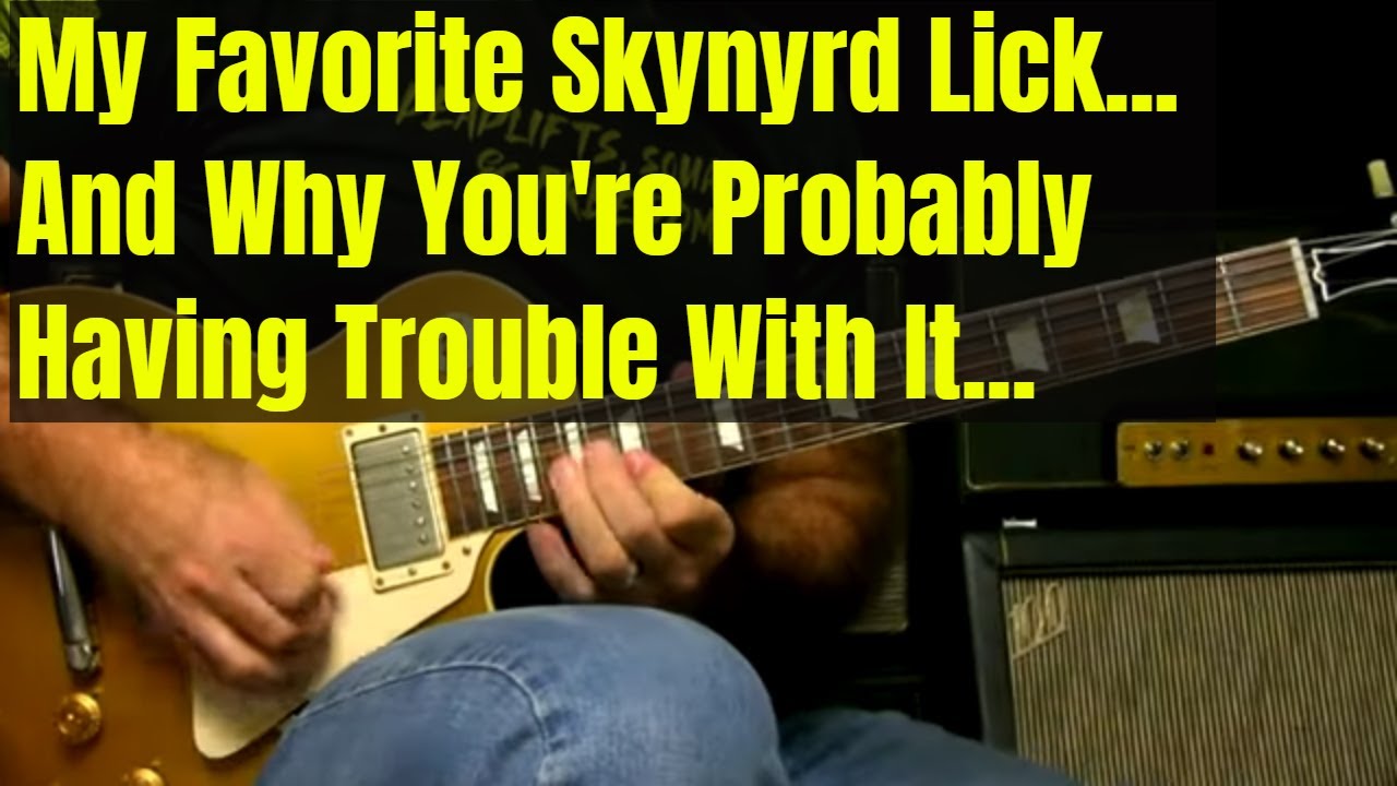 Classic Rock Skynyrd Style Repeating Guitar Lick Lead Solo Lesson