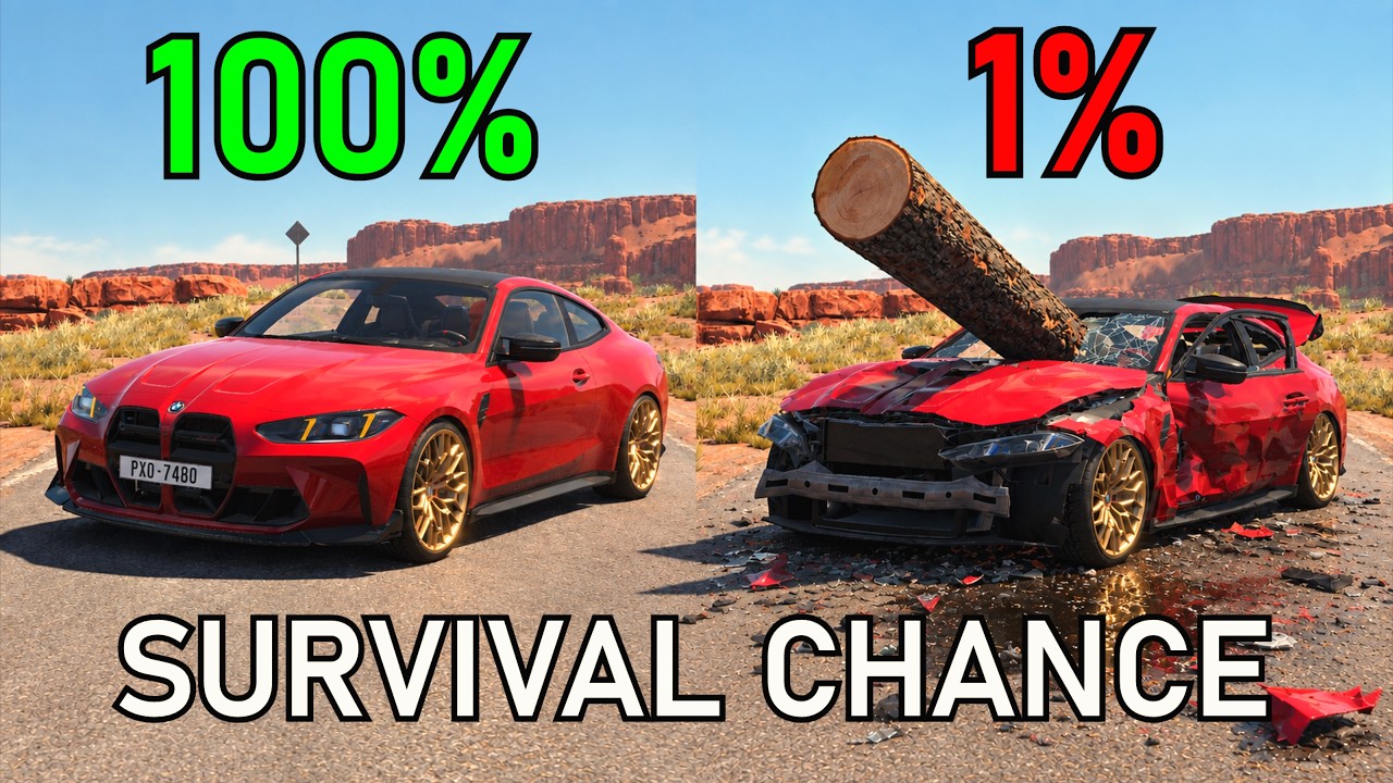 Realistic Survival Chance Crashes #8 (Your Requests) | BeamNG.drive