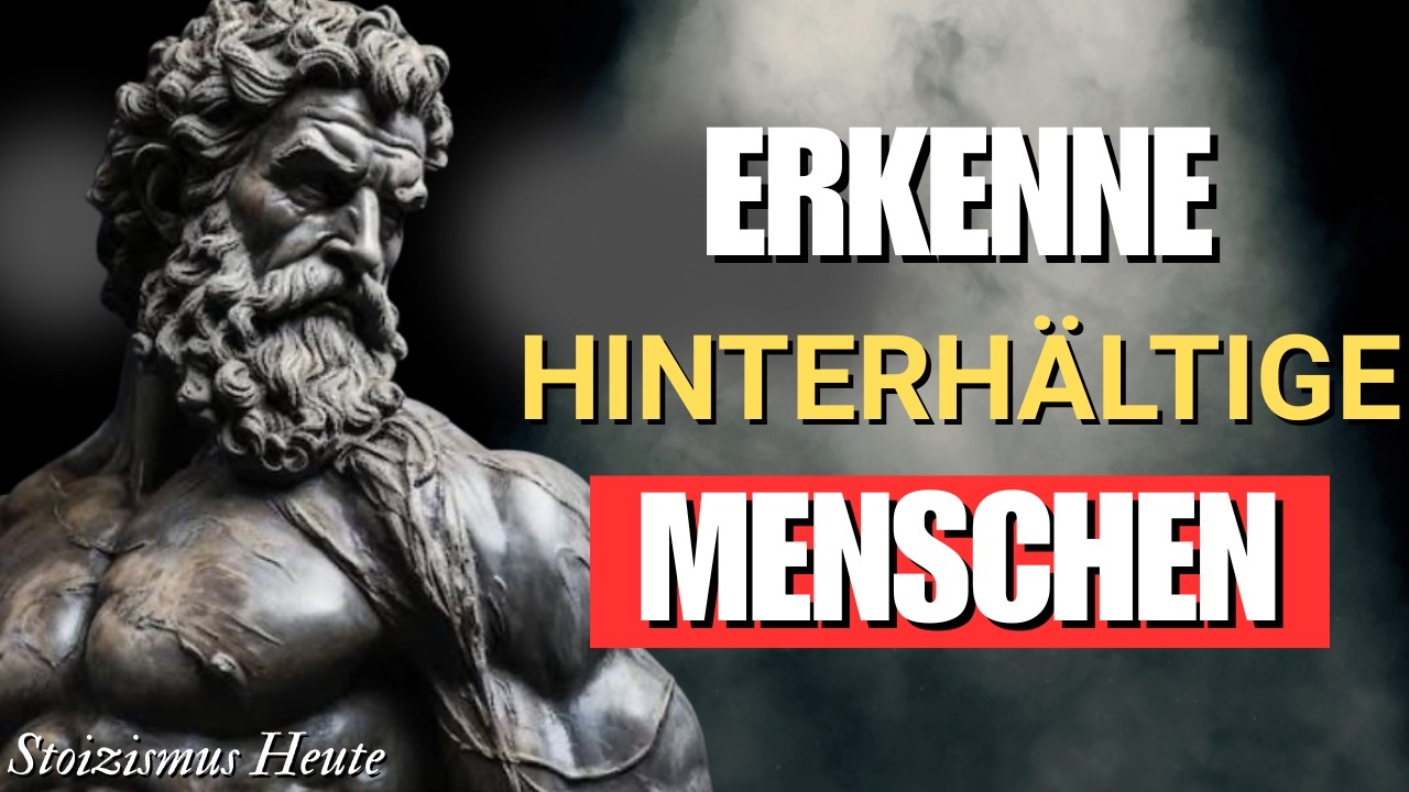 Wie man Manipulation und betrügerische Menschen SOFORT erkennt | Stoizismus