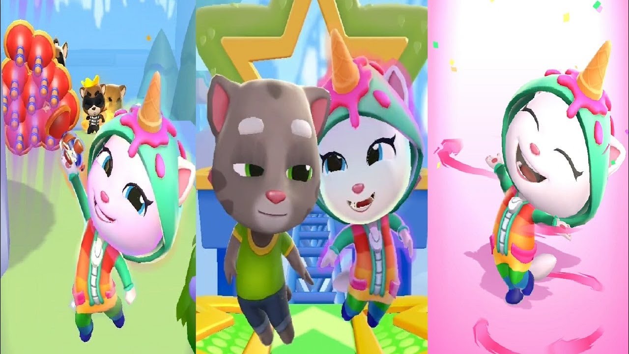 Talking Tom Blast Park New Update 2023 - Android Gameplay Unicorn ANGELA