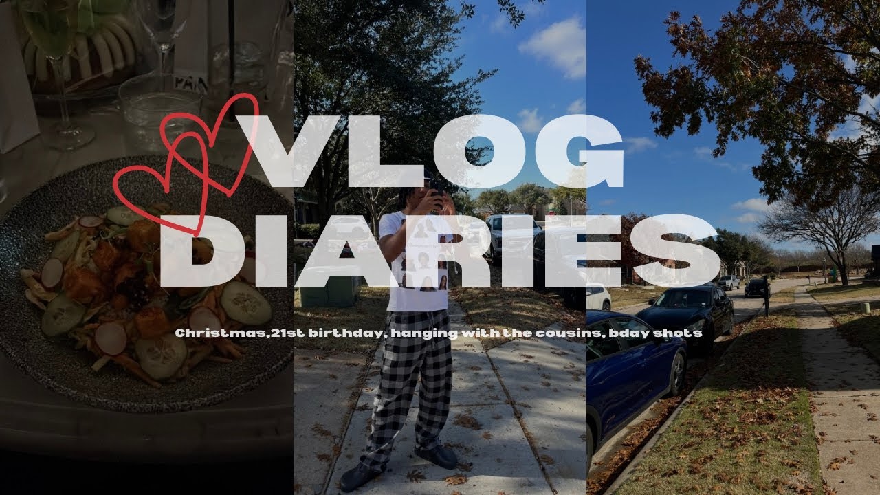 visual diary 003: christmas in dallas, 21st birthday, tiktoks, spending time with family…..