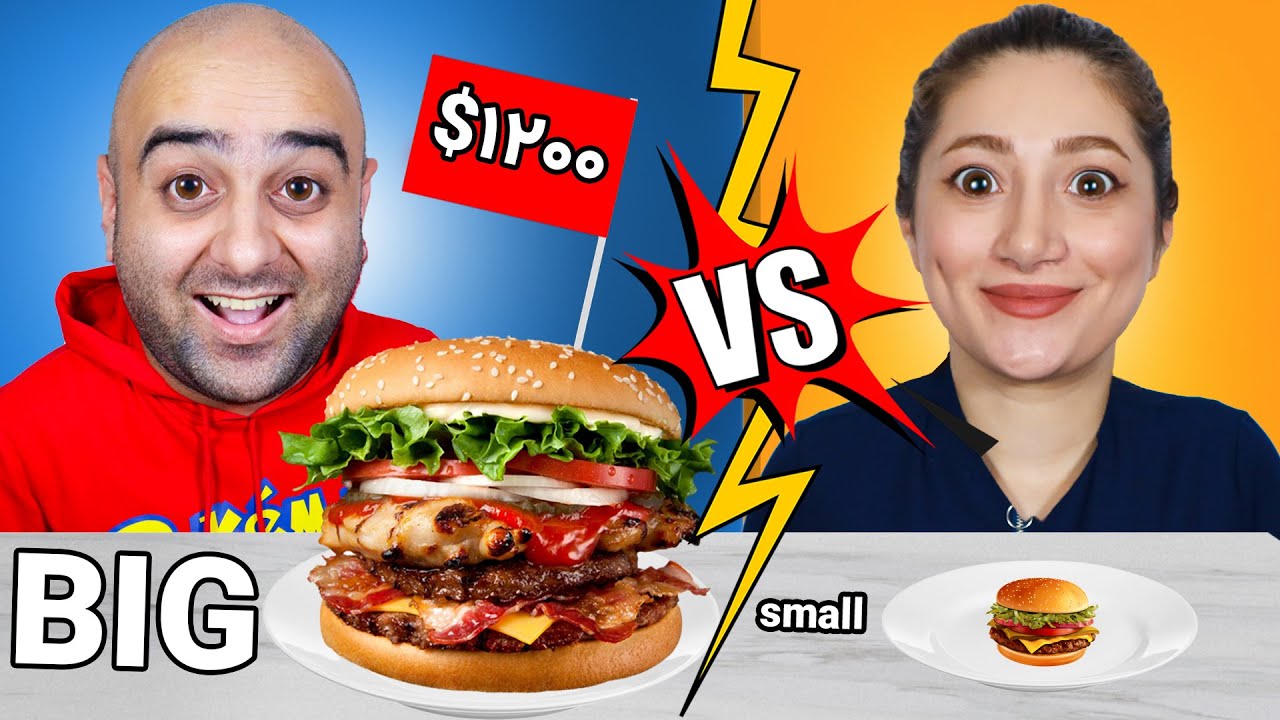 چالش بزرگ و کوچیک با 40 میلیون تومان جایزه 😎😮 - SMALL VS BIG CHALLENGE