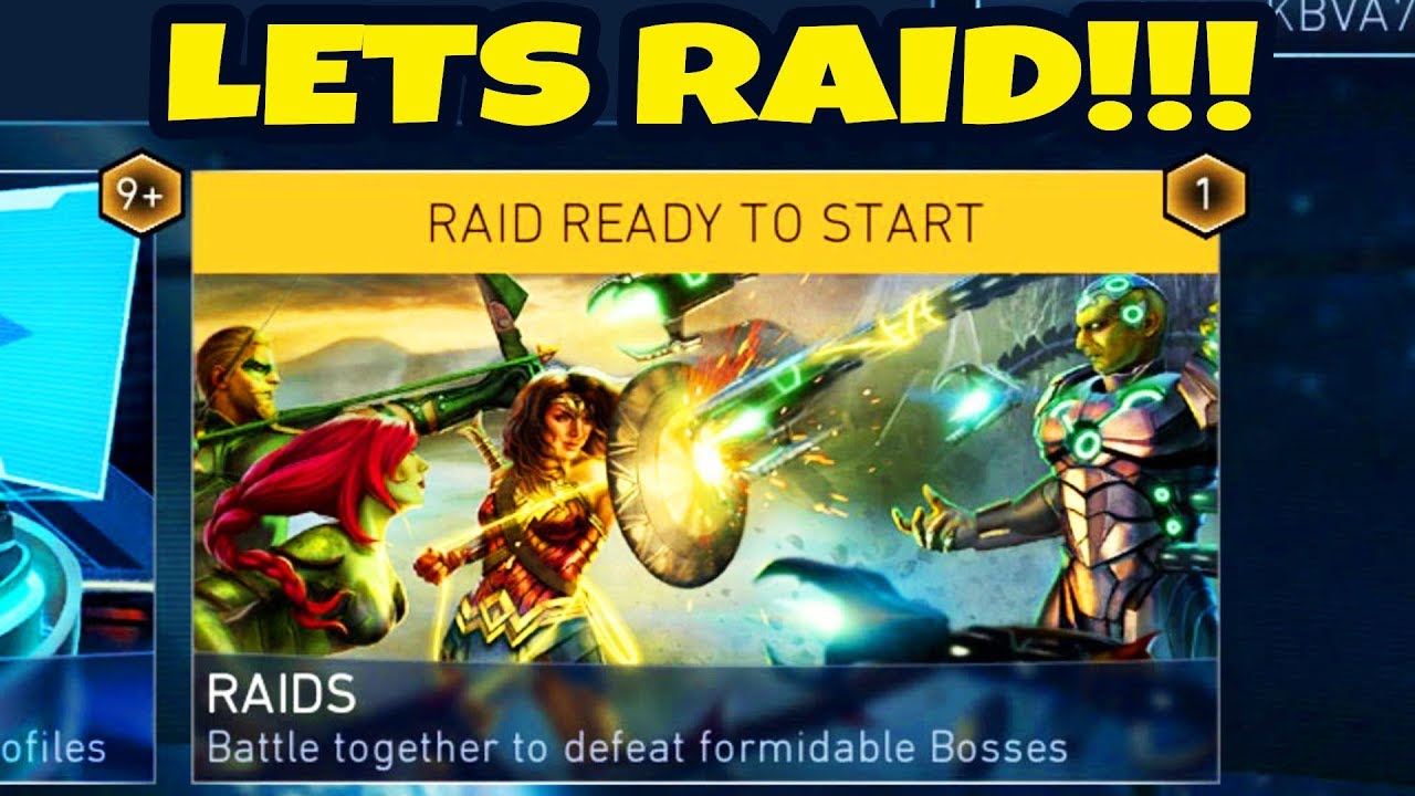Injustice 2 Mobile LIVE STREAM. My FIRST RAID!