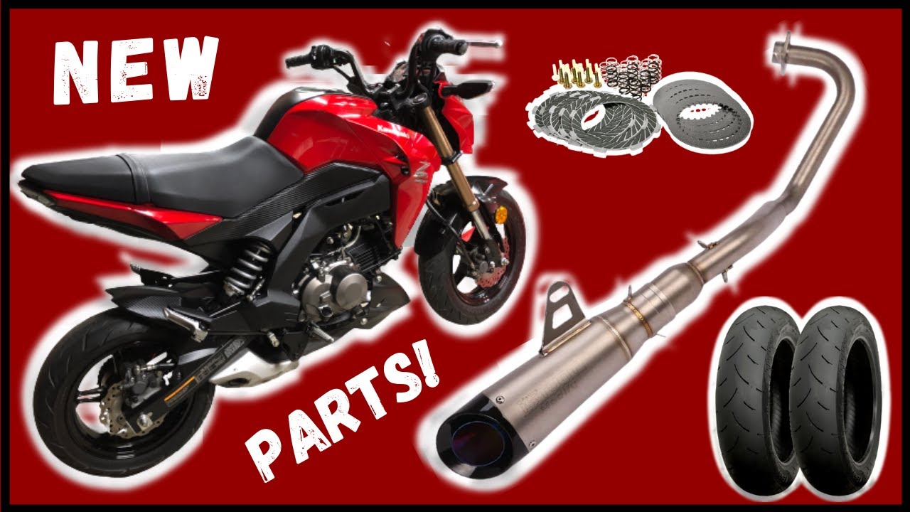Kawasaki Z125 Upgrades | IStunt Exhaust, HD Clutch & Springs, Tires, Etc.
