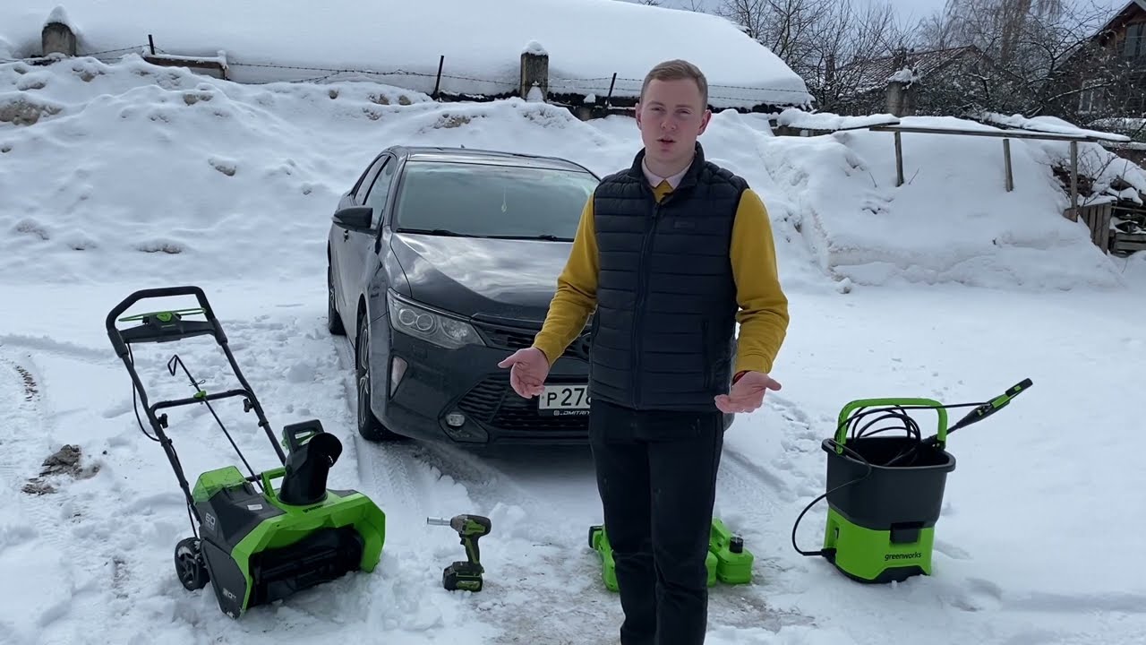 ОБЗОР на аккумуляторный домкрат Greenworks 24v