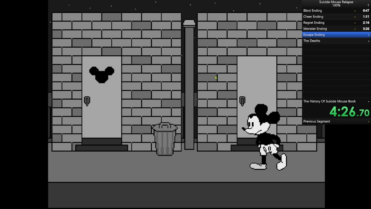 (EPELEPSY WARNING) Suicide Mouse Relapse Speedrun (100%)
