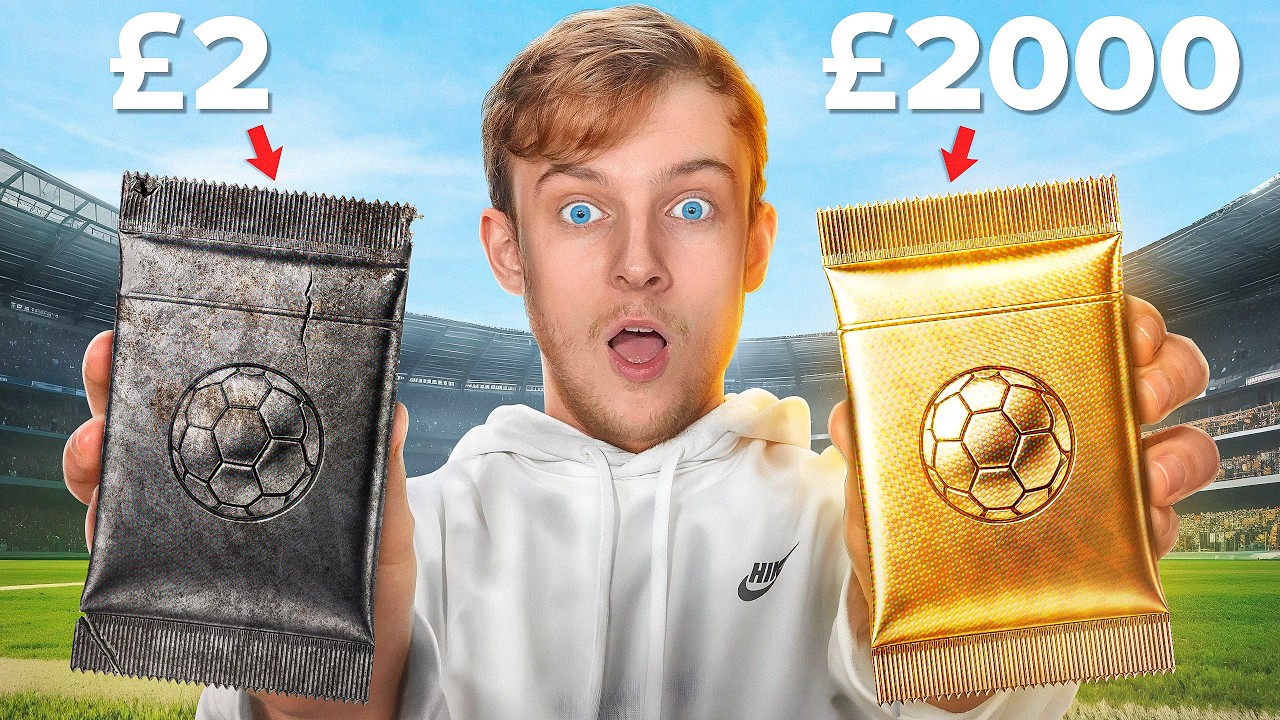£2 vs £2,000 пак футбольных карточек