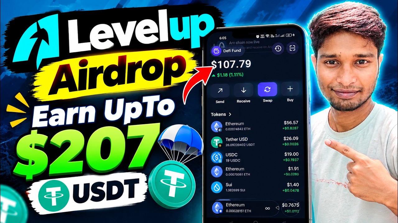 LevelUp New Airdrop | LevelUp Free Airdrop | LevelUp Quest To Earn Event | TokenB Wallet | LevelUp