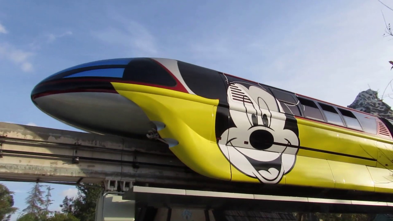 1/18/19 The Disneyland Monorail, Wrapped up for Mickey's Birthday Celebration
