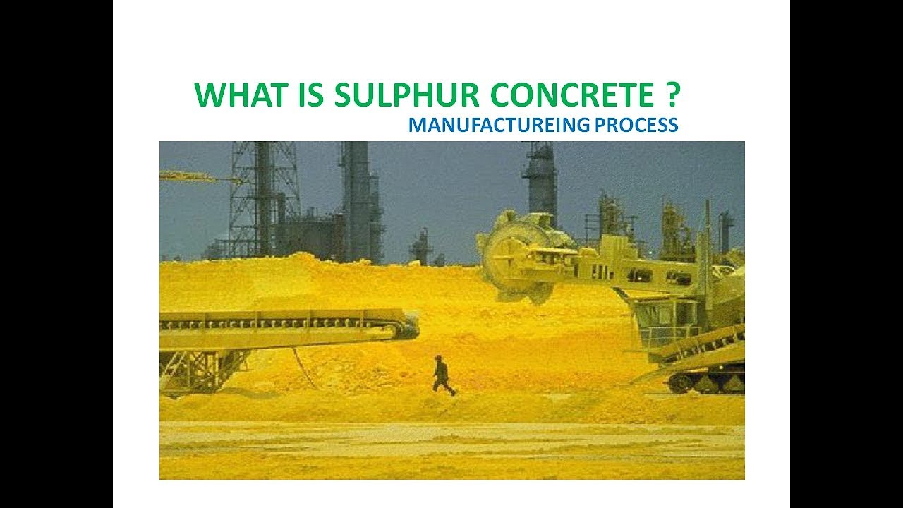 WHAT IS SULPHUR CONCRETE (In Hindi)