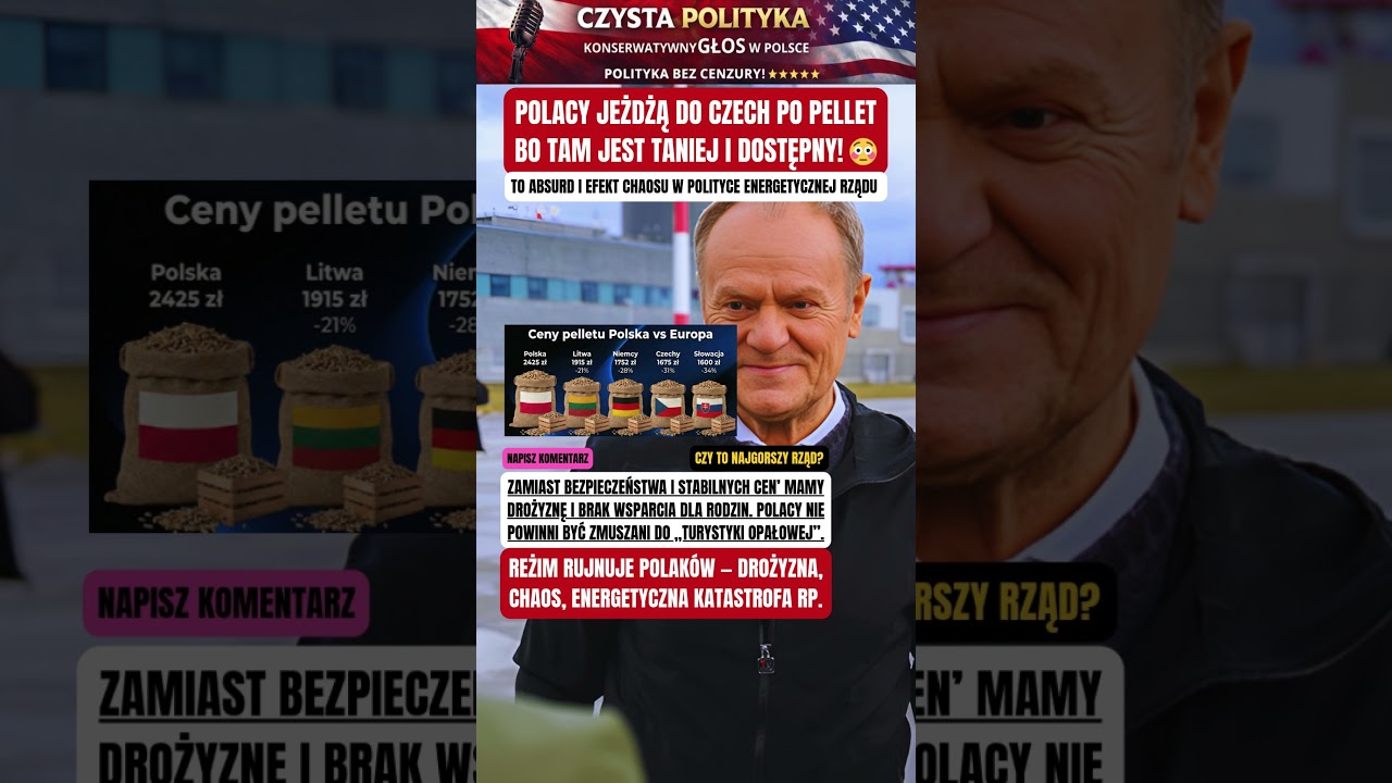 POLACY JEŻDŻĄ DO CZECH PO PELLET BO TAM JEST TANIEJ I DOSTĘPNY! 😳