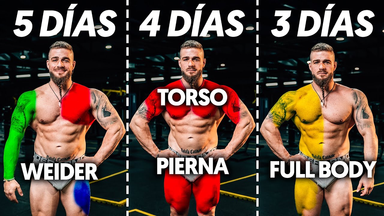 ¿CUÁL ES LA MEJOR RUTINA PARA GANAR MÚSCULO? Según la ciencia