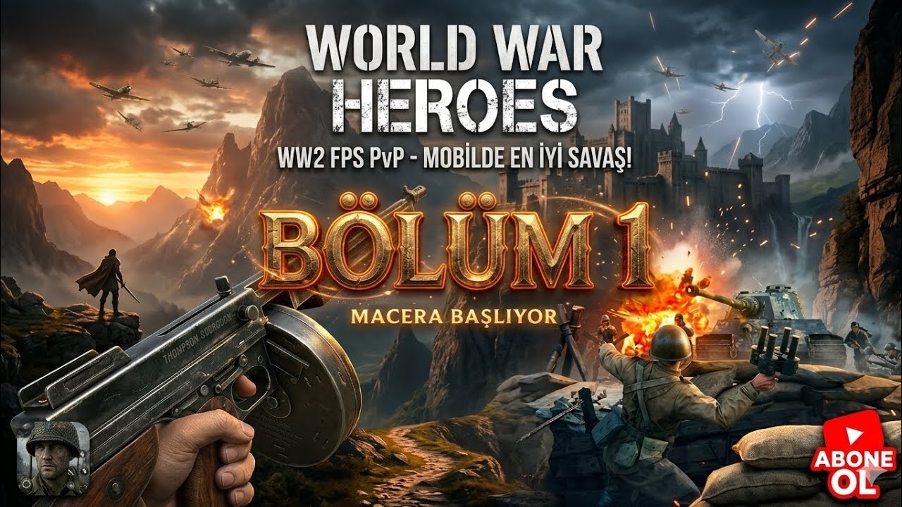 BÜYÜK GALİBİYETLER, KÜÇÜK İNSANLARLA OLUR/WORLD WAR HEROES — WW2 FPS/ BÖLÜM: #1