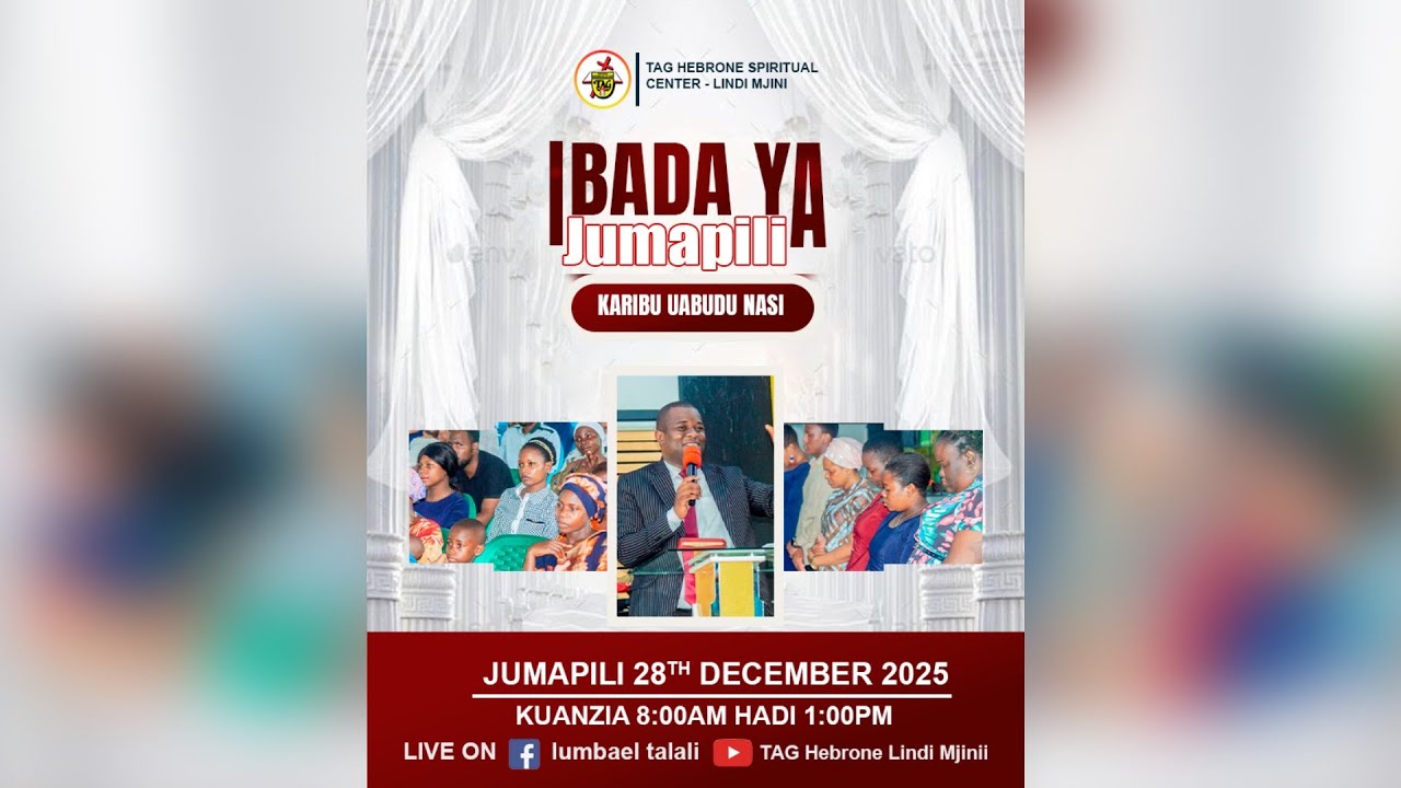 IBADA YA JUMAPIlI | 28 DECEMBER 20l25