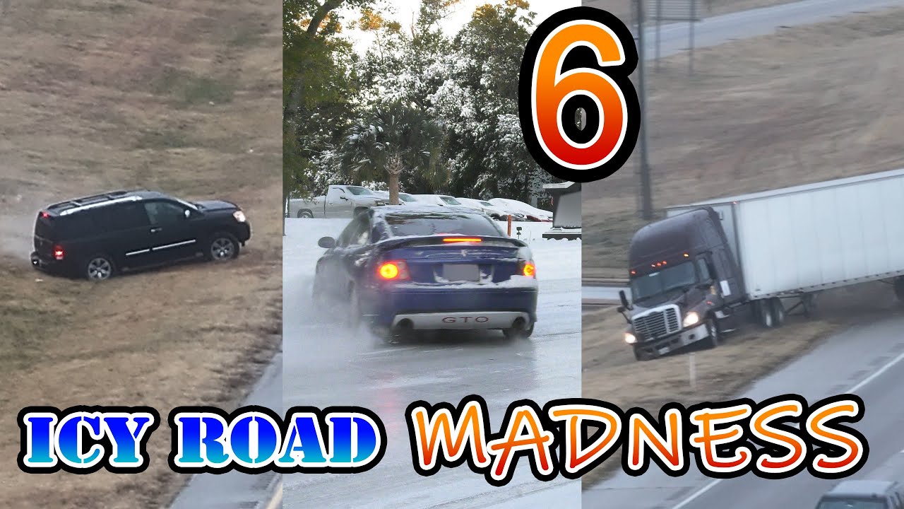 Icy Road Madness 6: Most Dramatic Slides/Spins Caught on Camera 2024-2025 Winter