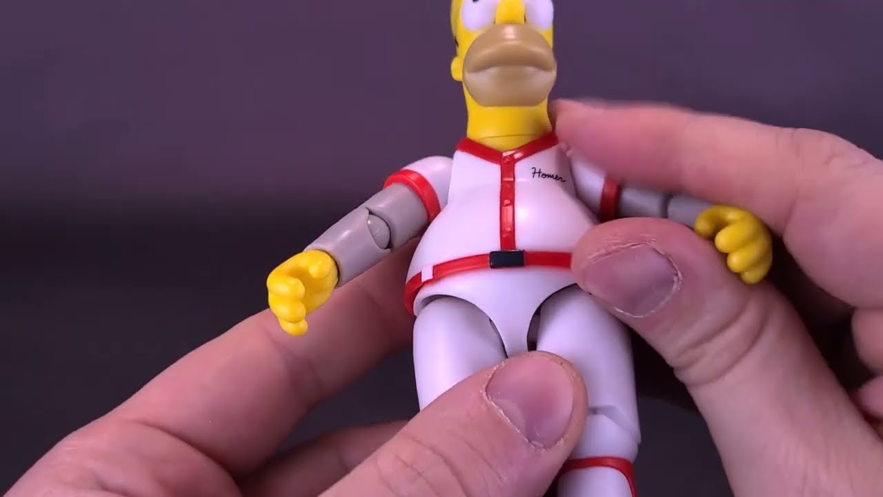 Jakks Pacific The Simpsons Wave 3 Home run Homer 5 Inch Figure  |  @TheReviewSpot