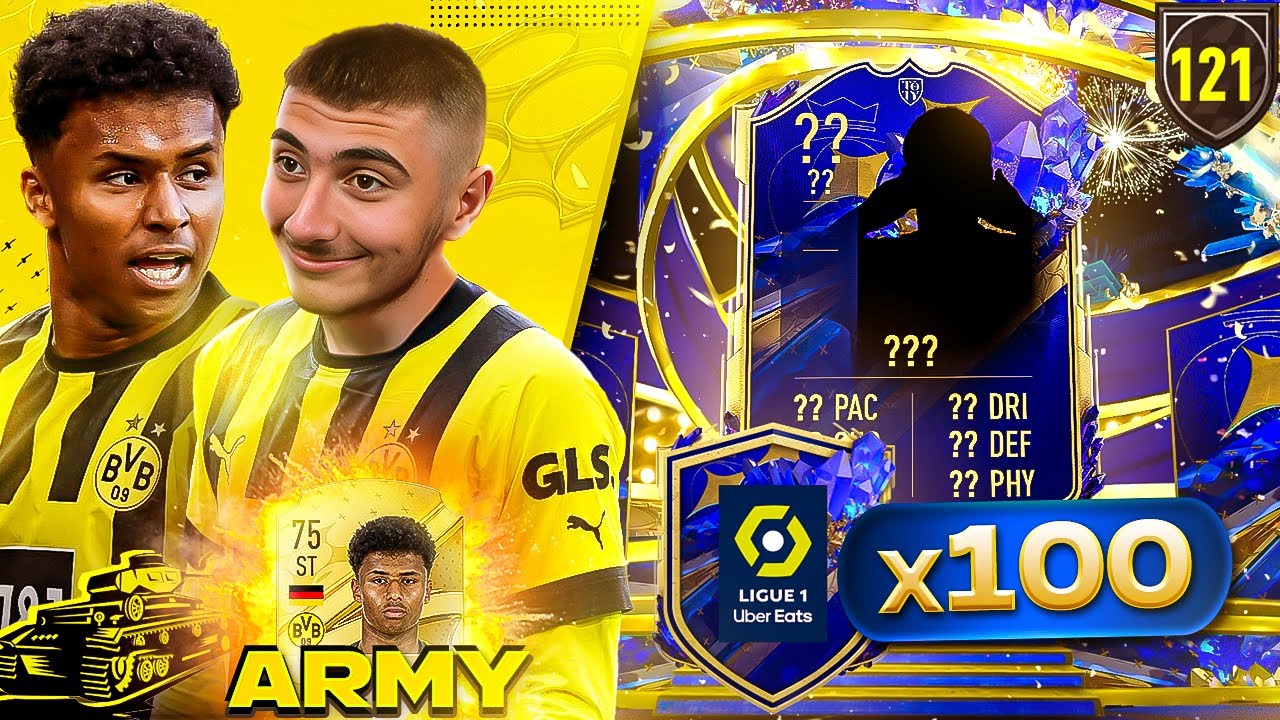 Я открыл 100 наборов улучшения TOTY!