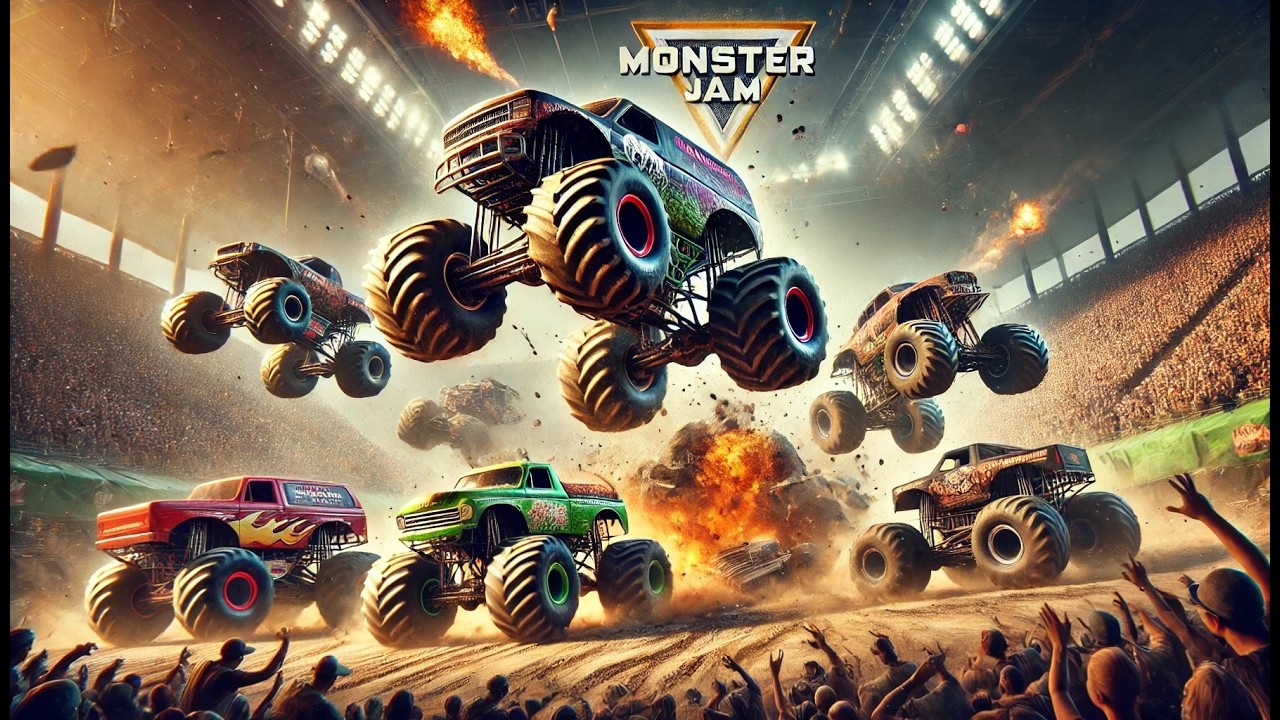 Monster Jam Showdown ! - First Hour of 4K Gameplay - #gaming [no commentary]