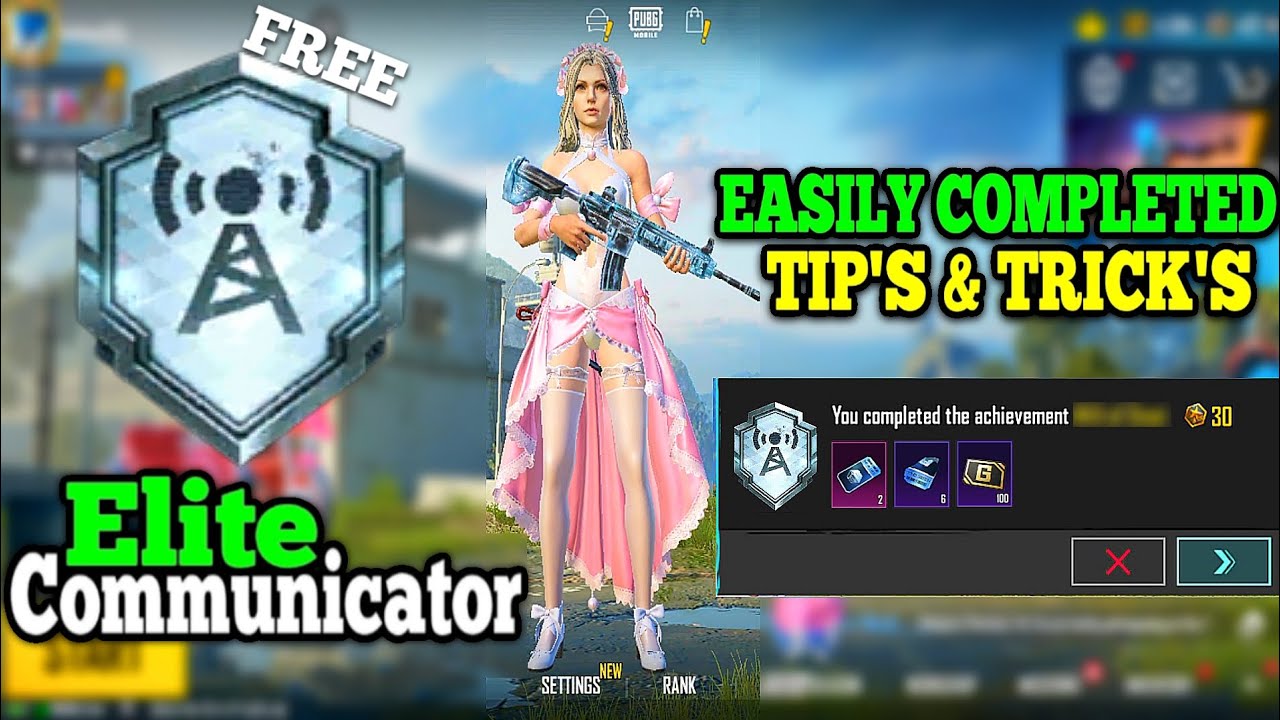 How To Complete (Elite Communicator) Achievement In PUBGM / BGMI TIPS & TRICKS