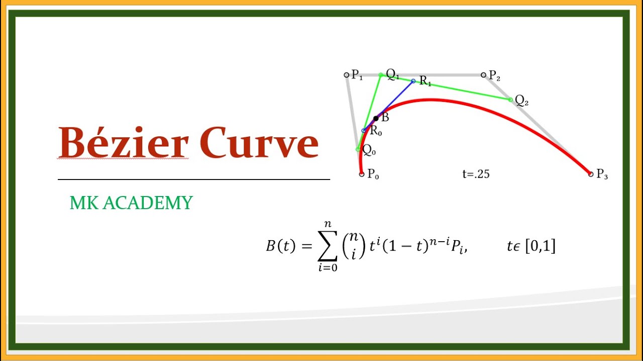 Bezier Curve | Derivation of Bezier Curve | Bezier Function | in urdu\hindi