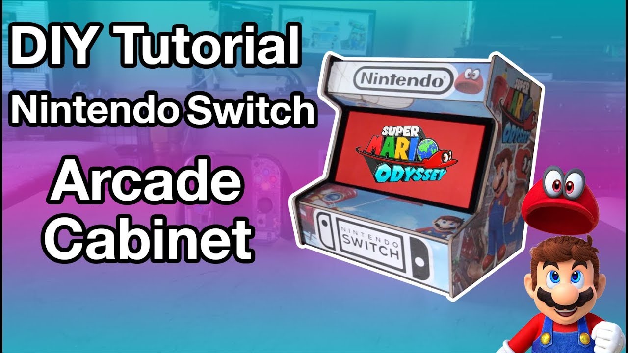 DIY Tutorial: Super Mario Odyssey Nintendo Switch Arcade Cabinet