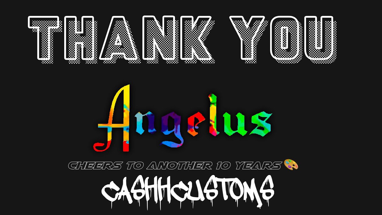 Cashh Customs 10 Year Anniversary Care Package From Angelus 🎨