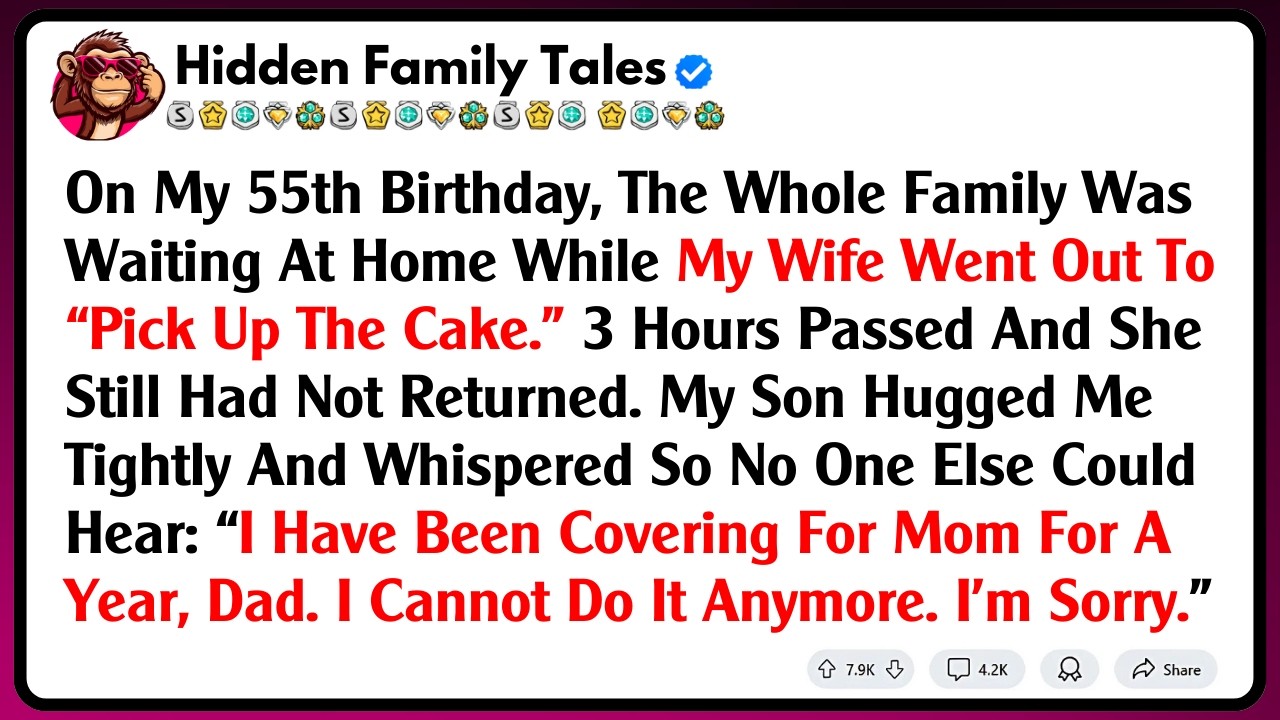 On My 55th Birthday, The Whole Family Was Waiting At Home While My Wife Went Out To “Pick Up The...