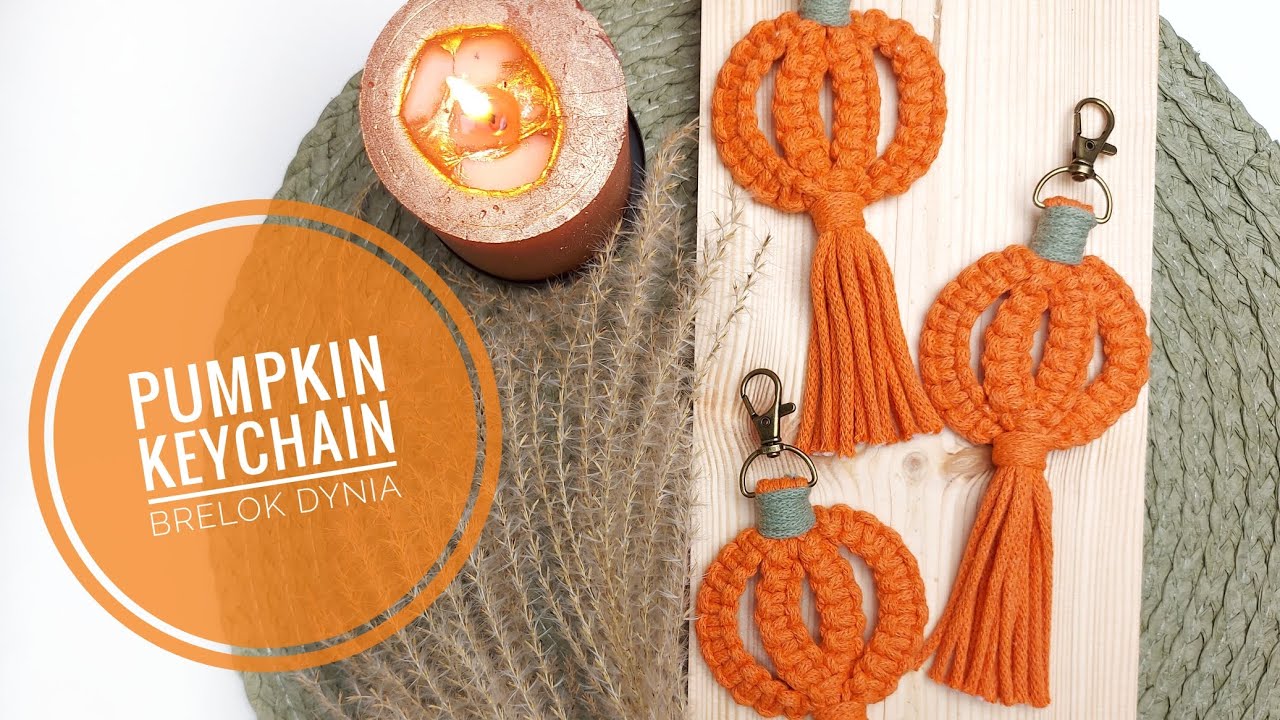 PUMPKIN KEYCHAIN | HALLOWEEN | Brelok Dynia | Macrame