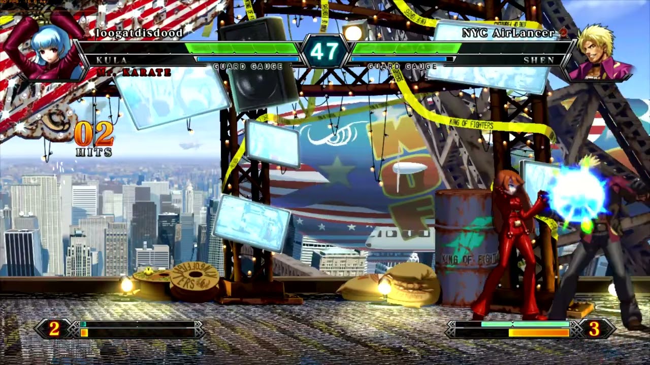 Online KOF13 NYC AirLancer vs loogatdisdood aka NYC KingKOF (Kula, Yuri, Mr. Karate, Terry, Shen)