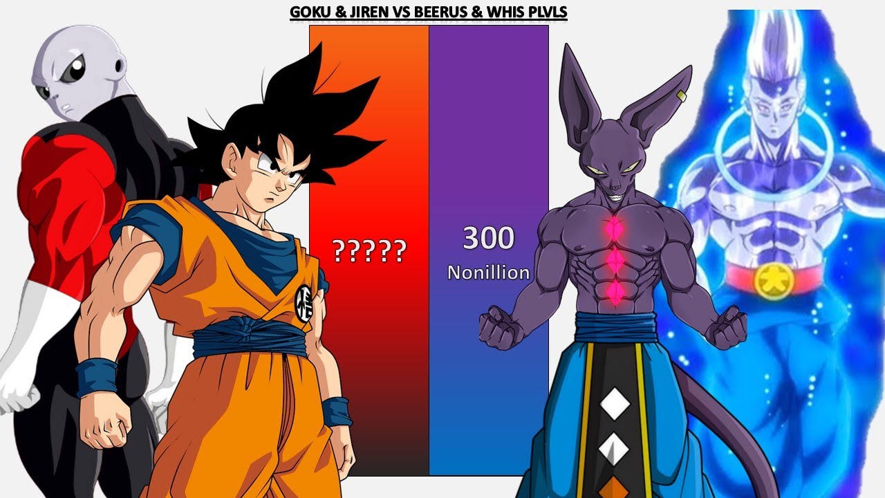 Goku & Jiren VS Beerus & Whis POWER LEVELS - DB/DBZ/DBGT/DBS/SDBH