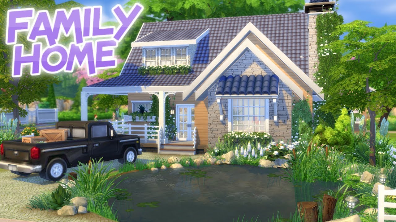 CUTE COUNTRY HOME | The Sims 4: SPEED BUILD Little Home (No CC)