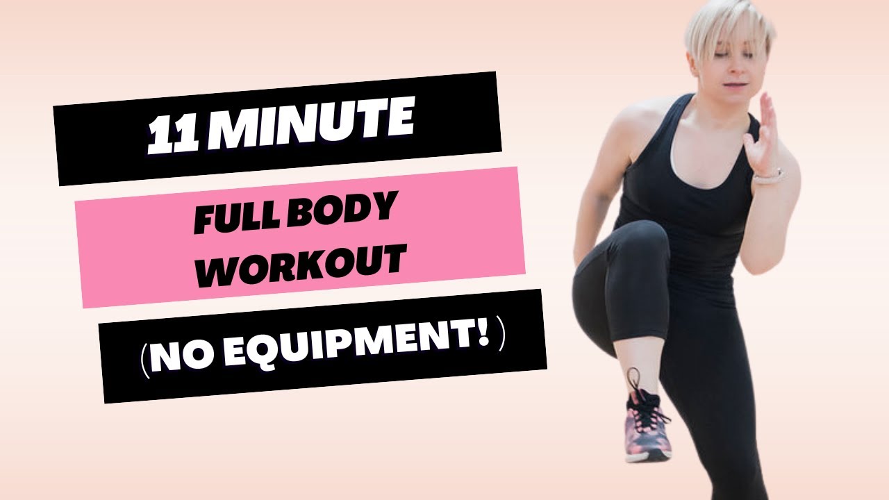 11 minute FULL BODY WORKOUT | No equipment, no jumping