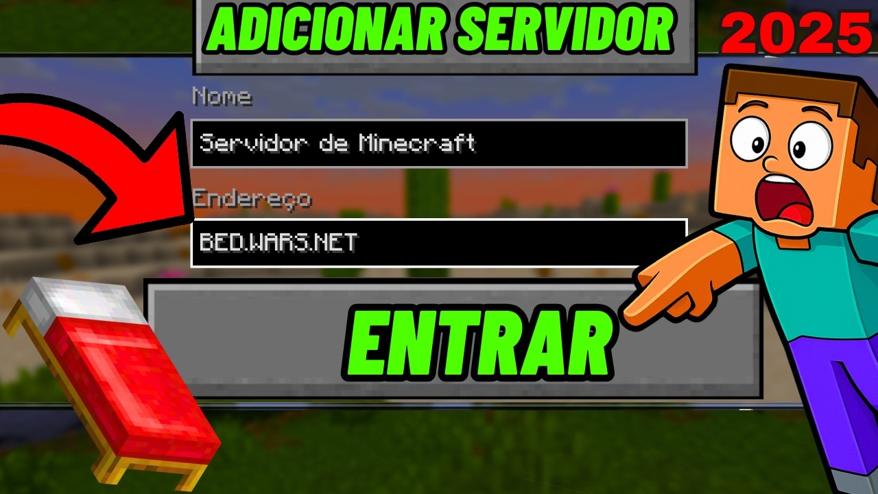 Como Entrar em Servidores de BedWars no Minecraft Java (Original e TLauncher)! 🛏️💻