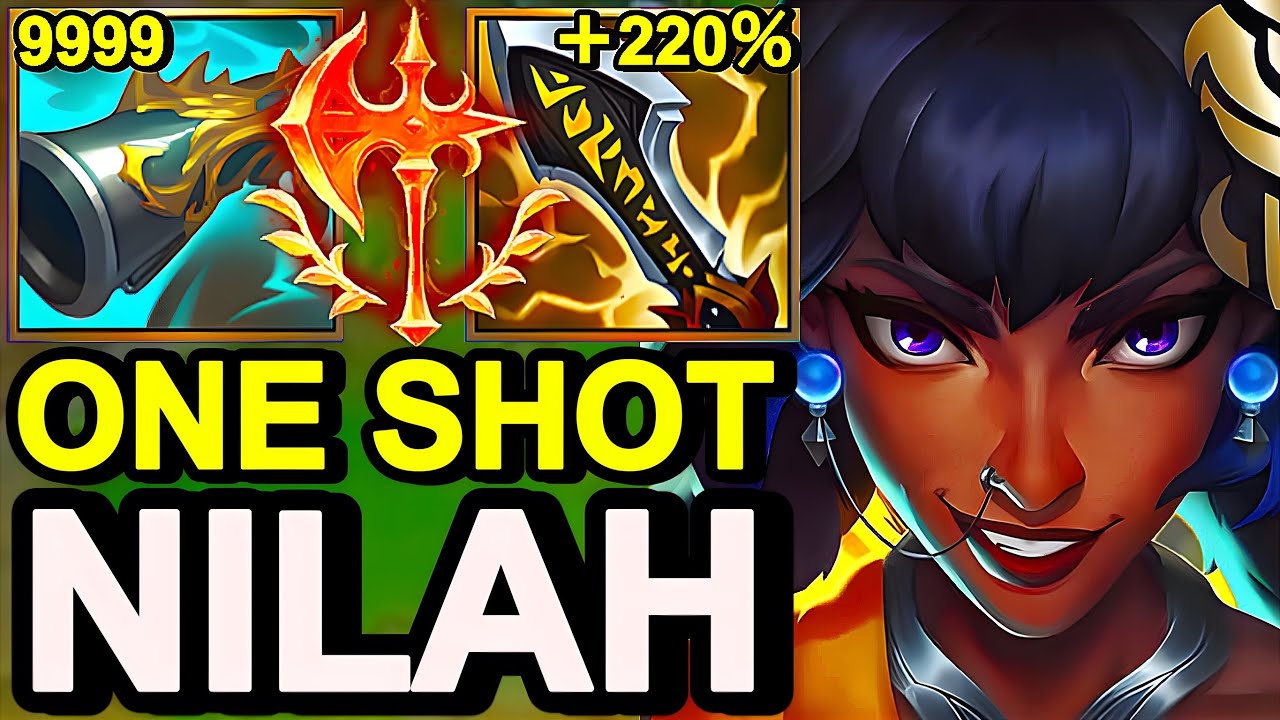 Wild Rift China Nilah Jungle - MAX DAMAGE NILAH BUILD RUNES - Sovereign Rank Gameplay - Late Game OP