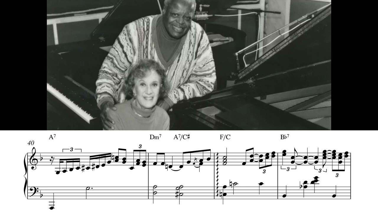 Marian McPartland plays Lament by J.J. Johnson for Oscar Peterson
